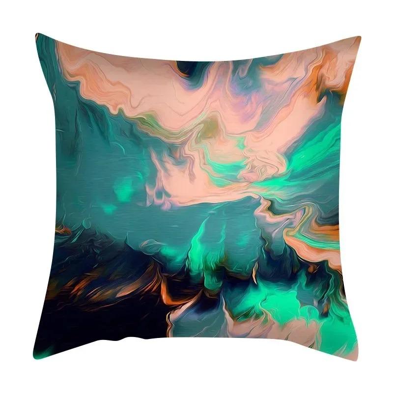 Irregular Marble Pattern Cushion Cover Car Living Room Sofa Cushion Cover Luxury Home Decor Pillow Cover