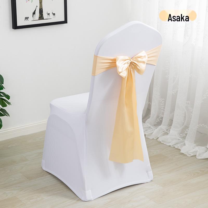 Elegante Coprisedia Decorazione con Nastro per Matrimonio