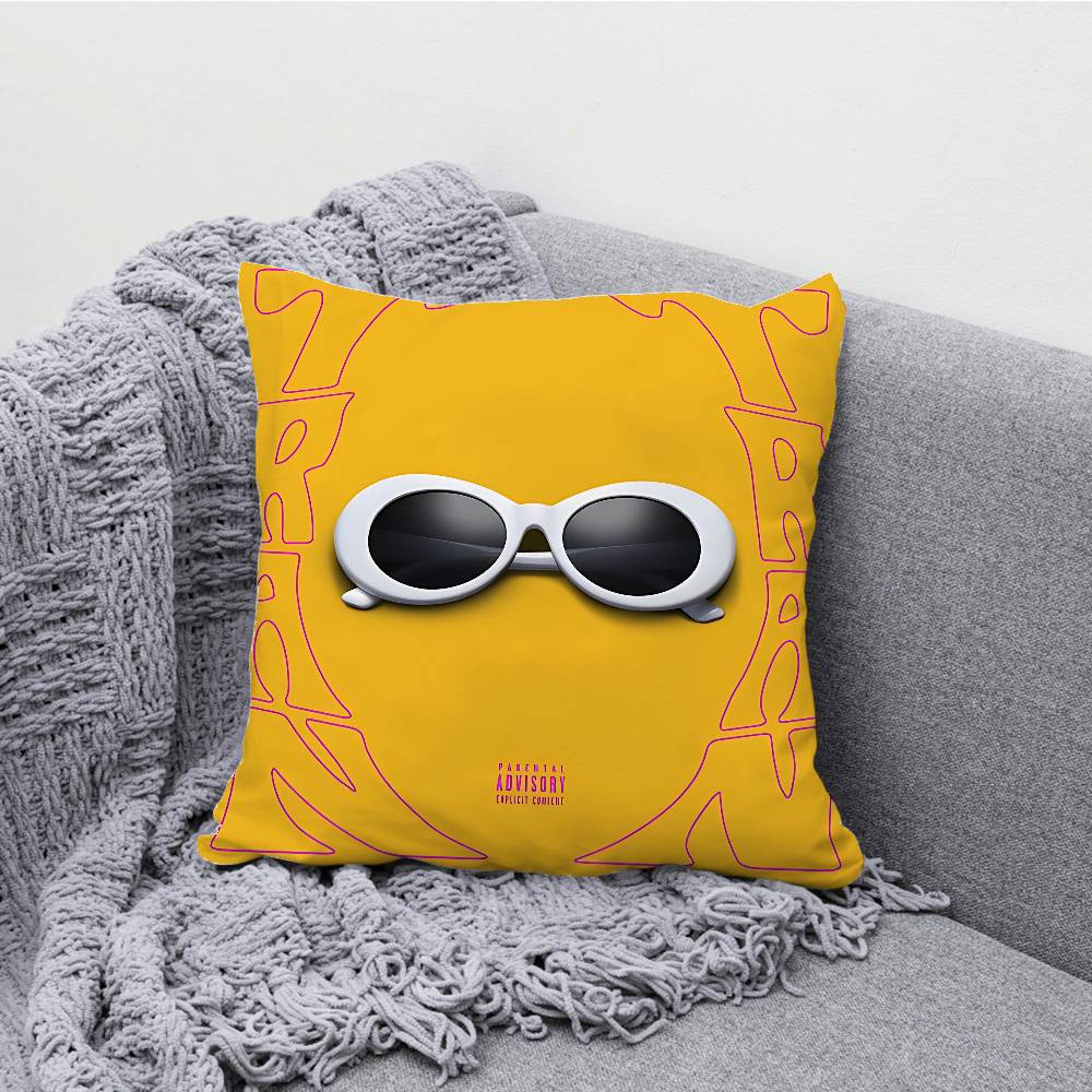 SANTANA MONEY GANG Sfera Ebbasta Throw Pillow Case For 45x45cm 55x55cm 30x30cm Square Car Pillowcase Home Bedchamber Decor Gift