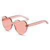 Love Sunglasses, Candy-Colored Heart-Shaped Glasses, Beach Peach Heart Sunglasses.