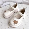 2025 New Trendy Brand Girls' Shoes Children's Foreign Style Love Rhinestone Princess Shoes Little Girl Soft Sole Single Shoes Versatile