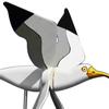 Seagull Garden Pinwheels Whirligigs Wind Spinner Kids Toys Windmill Decor Stakes, Durable