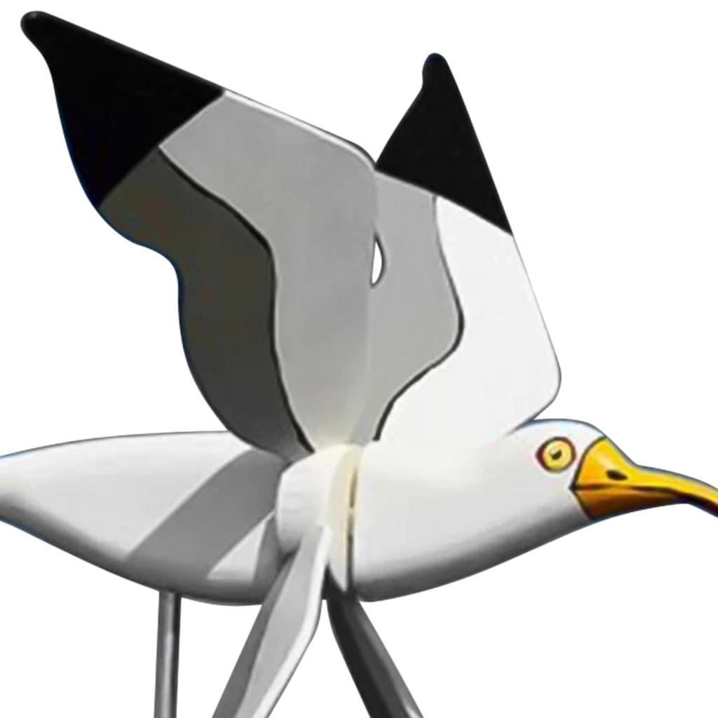 Seagull Garden Pinwheels Whirligigs Wind Spinner Kids Toys Windmill Decor Stakes, Durable