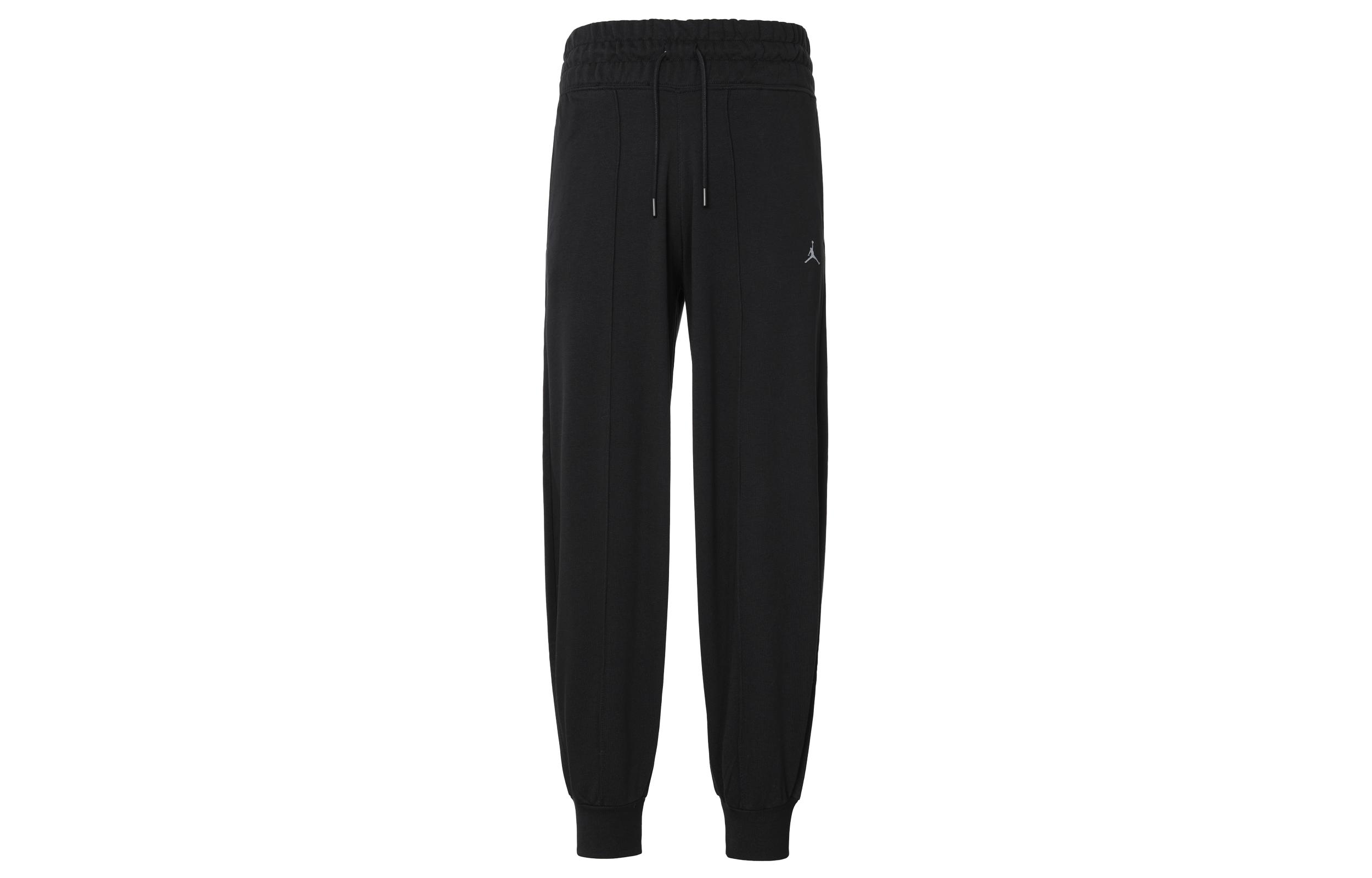 Jordan AS Knitted Sweatpants Women s Black Moderate Cuffed Pants FD7377-010 L