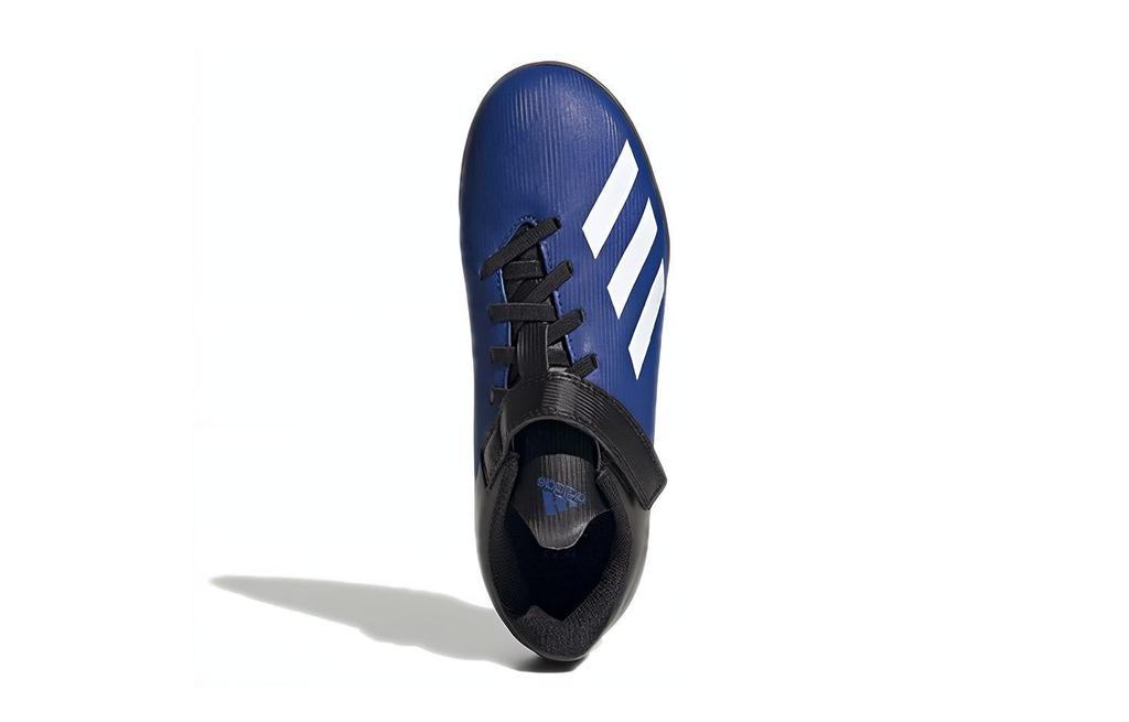 adidas X 19.4 TF K Round Tip Abrasion Resistant Low Top Kids' Soccer Shoes Blue Black Kids' FW1064