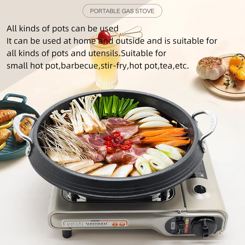 Camping Stove Heater Small Cassette Stove Single Burner Portable Cooking Furnace Gas Stove for Indoor Outdoor Camping