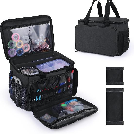 Sewing Basket Bead Organizers and Storage Adjustable Compartments Bead Storage Containers Diamond Painting Storage Jewelry Making Kits Organizer for