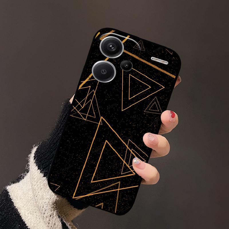 For Redmi Note 13 Pro+ Case 13 Pro Plus Stylish Painted Soft Silicone TPU Phone Shell For Redmi Note13 Pro 4G 5G Cover Protector