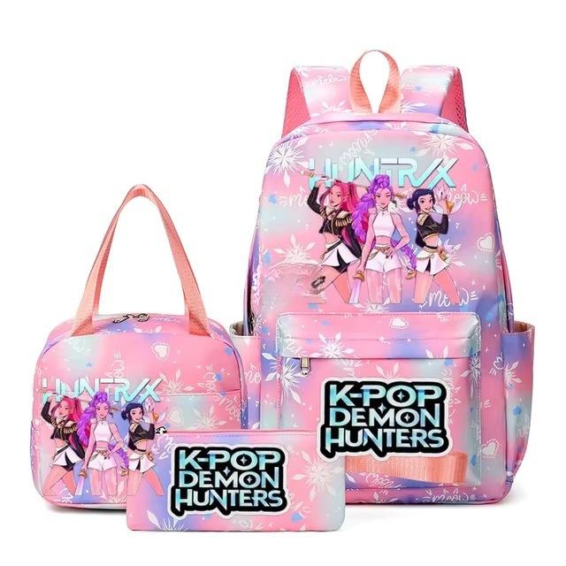 3-teiliges Schulrucksack-Set für Schüler Große Kapazität Oxford-Stoff Schultasche mit Schultergurt und Federmäppchen