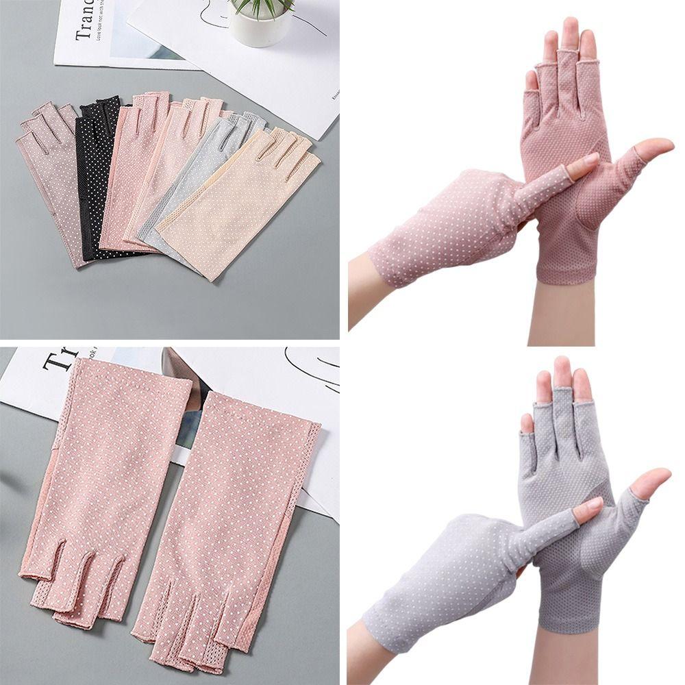 UV Protection Sunscreen Gloves Summer Anti-UV Mittens Fashion Sun Protection Gloves  Women Girls
