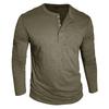 Men S Long Sleeve Henley Shirt Bamboo Cotton Button T Shirt Basic Top