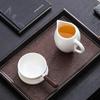 White Porcelain Tea Strainer Set with Glass Gongdao Cup