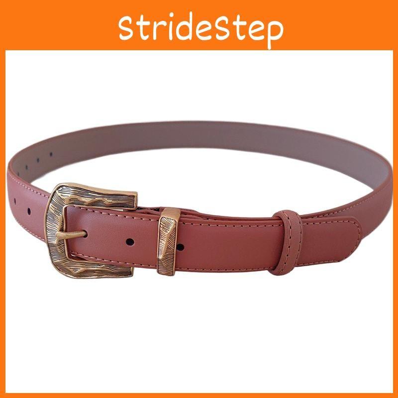 Color Leather Solid Belt For Women With Metal Pin Closure For Casual Outfits