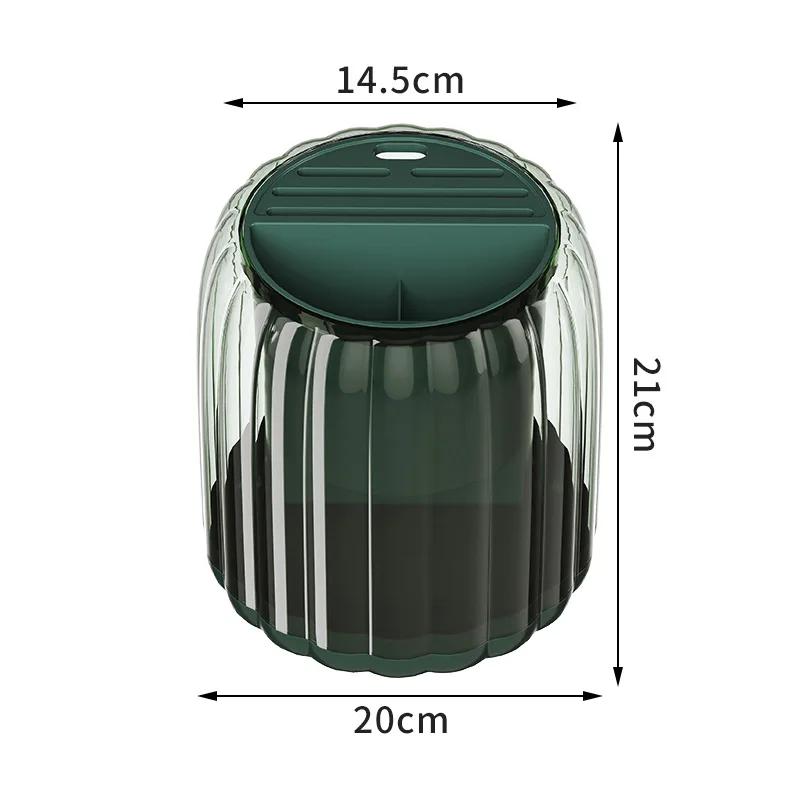 Вращающийся на 360 Держатель для столовых приборов Стойка для хранения палочек для еды Органайзер для столовых приборов в раковину Держатель для палочек для еды Кухонная ложка Вилка Органайзер для хранения с дренажом зелёный 4380₽