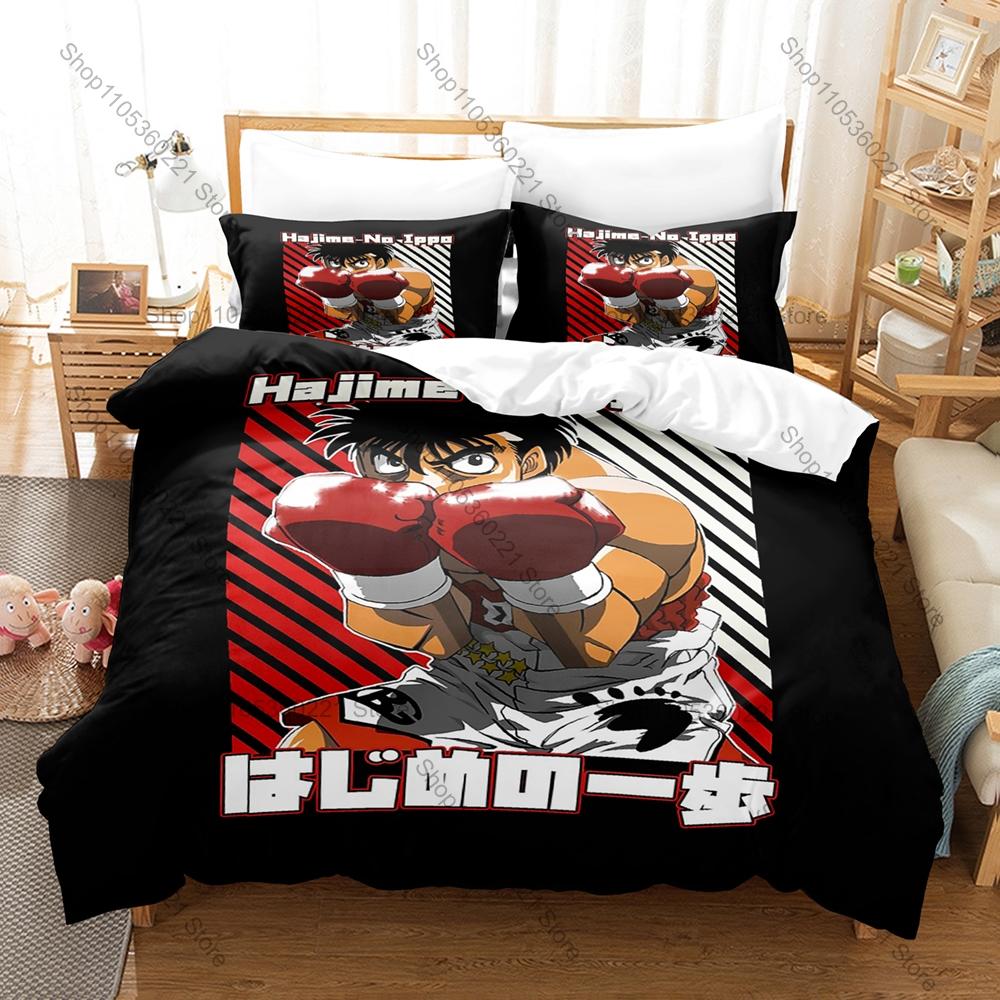 Cool Personality Anime Hajime No Ippo New Bedding Set Microfiber Soft Duvet Cover Pillowcase Bed Set Home Textile For Bedroom Do