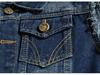 Gilet da moto in denim coreano slim fit taglie forti da uomo - Giacca senza maniche strappata alla moda