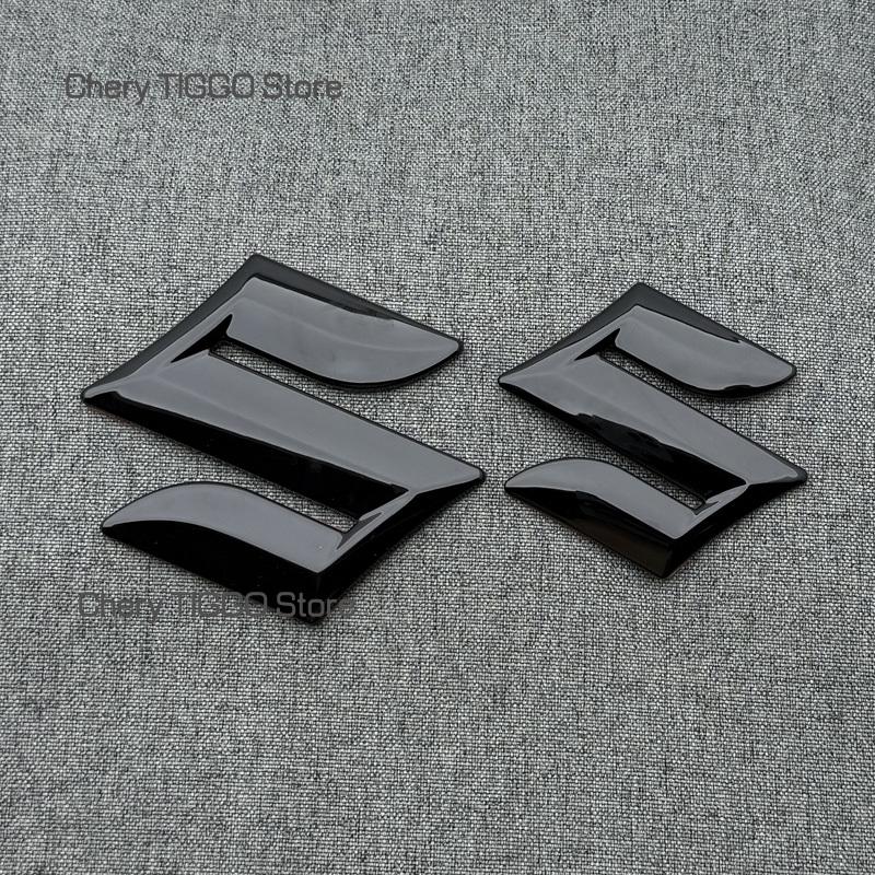ABS čierna Predná mriežka Zadné emblémy na kufor Nálepky pre SUZUKI SWIFT 3D Logo auta Odznak Vodotesné Autodoplnky