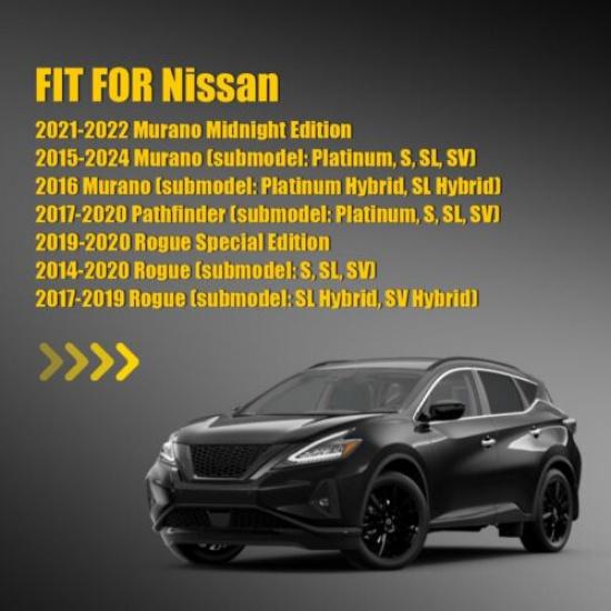 Left Side Door Mirror Glass Heated W Plate For Nissan 15-24 Murano14-20 Rogue