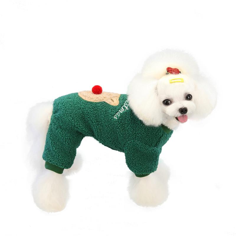 Christmas Elk Puppy Dog Jacket Jumpsuits Winter Warm Pet Clothes for Small Dogs Chihuahua Yorkies Cat Overalls Mascotas Clothing