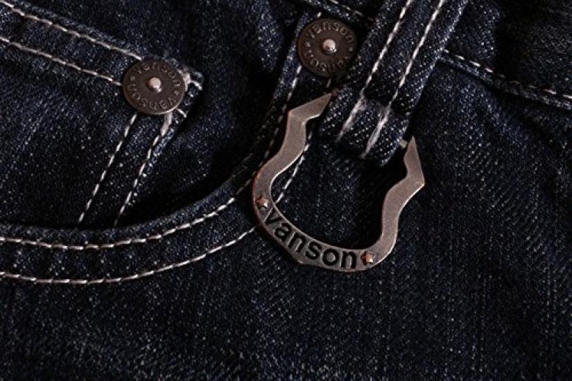 Vanson Skull Wing Distressed Denim Jeans with Embroidery Size 32 SP-B-14 (RCA)