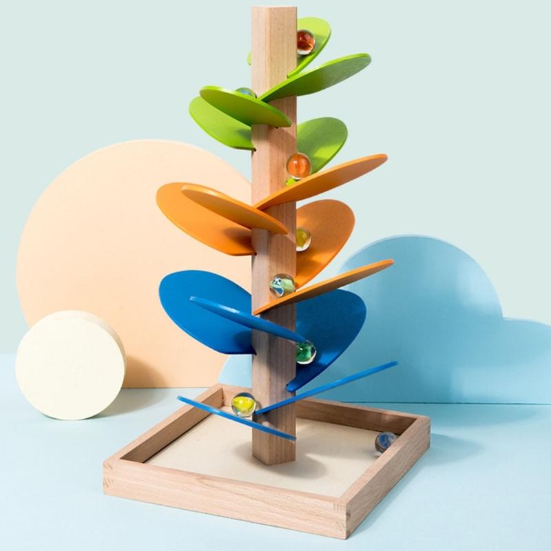 Multifunctional Wooden Ball Drop Toy Rainbow Music Tree For Kids Educational Activity For Boys And Girls