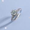 Copper Ring Exquisite For Women Cassic Wedding Jewelry Engagement Bands Fine Zircon Fashion Gift Party High Quality