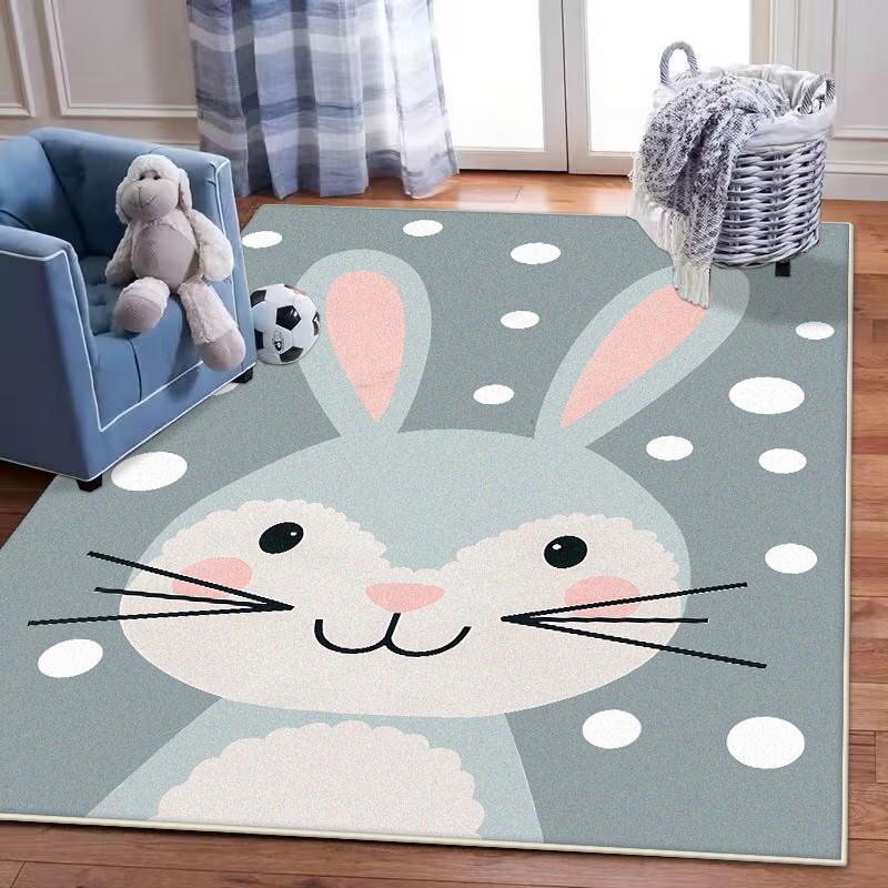 

Мультяшний килим з тваринами Килим для кімнати дівчинки Килимок для повзання малюка Килими для вітальні Килимок для дитячої кімнати Килим Дитячі килими Домашній декор 100*200cm