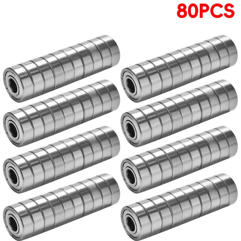 20-100PCS 608ZZ Mini Ball Bearing Deep Groove Ball Bearing 8x22x7MM Double Shielded Miniature Miniature Bearings For Skateboard