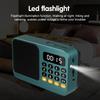 New Portable Radio Small Emergency FM Radio Receiver Rechargeable Radios with LCD Display Bluetooth 5.0 Sound Box Music Player
