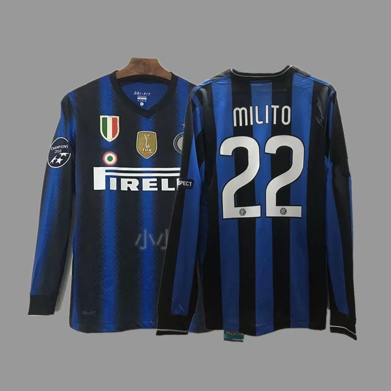 Vintage Long Sleeve Football Jersey Retro Soccer Shirt Men Women Sportswear