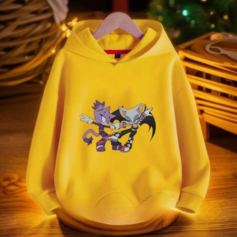 Cartoon Printed Kids Fashion Sweatshirts Casual Versatile Hoodies Sweatshirts Boys