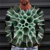 2024 Men'S Long Sleeve T-Shirts Harajuku 3d Print Graphic Men Oversized Clothing Fashion Street Tees Shirt Casual O Collar Tops