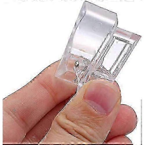 10PCS Nail Tips Clip for Quick Building Gel, Plastic Transparent Nail Clips for Gel Finger Nail Extension UV LED Builder DIY Manicure Clip Clamp Set