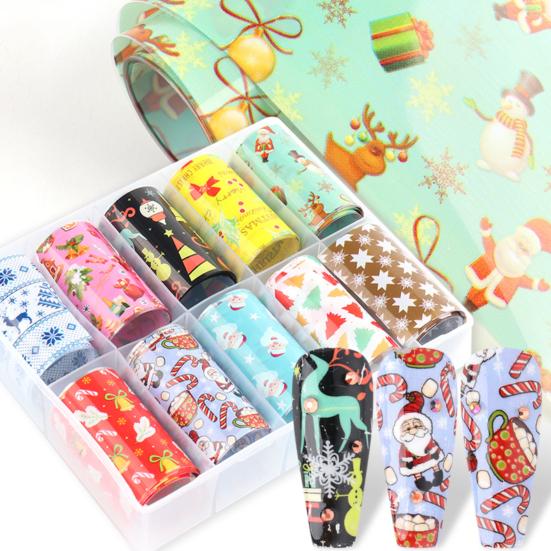 

Snowflake Transfer Starry Nail Art Decal Stickers Manicure Decor