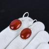 Natural Carnelian Gemstone 925 Sterling Silver Earring, Boho Silver Jewelry Dangle Earrings, Gifts For Mother Day Gifts For Her