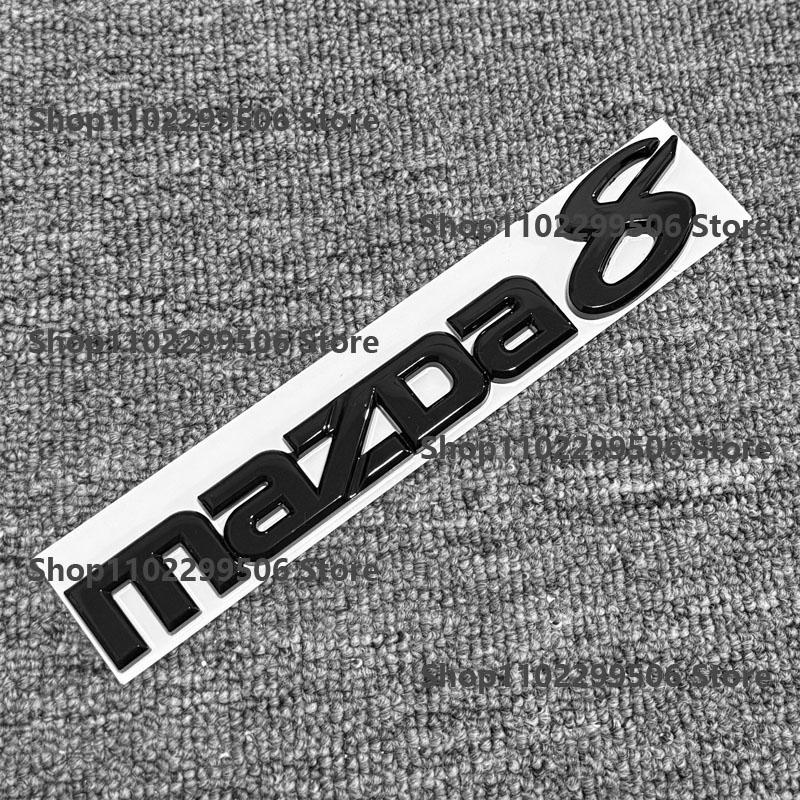 ABS Silver Black carbon Car Emblem Logo Badge Sticker Decal For Mazda 6 Mazda 3 Mazda 2 Mazda 5 Mazda 8 accessories styling NNG44