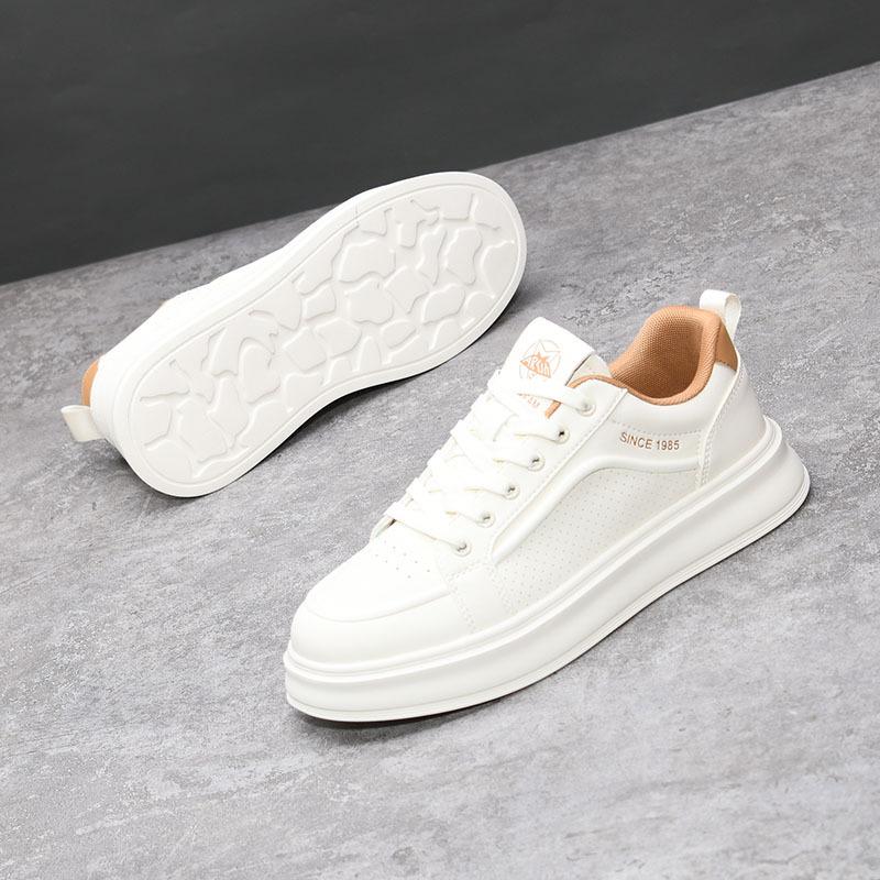 Summer new breathable deodorant thick-soled sports and leisure board shoes non-slip heightening small white tide shoes