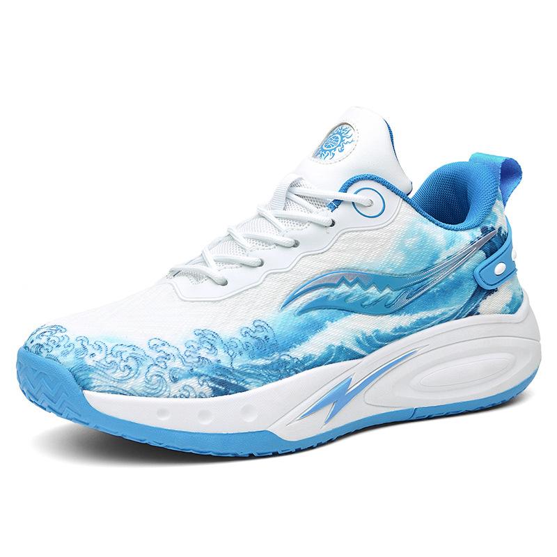

New combat mandarin duck basketball shoes men s casual sports running shoes teenagers primary and secondary school students cement ground men s shoes 40