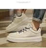 Men's Versatile Lightweight White Casual Sneakers - Spring 2025 Fashion Collection
