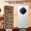 Phone Case For Honor Magic7 Lite 5G/X60 Pro 5G/X9c 5G Leopard Print PU Leather Coated PC+TPU Electroplating Cover