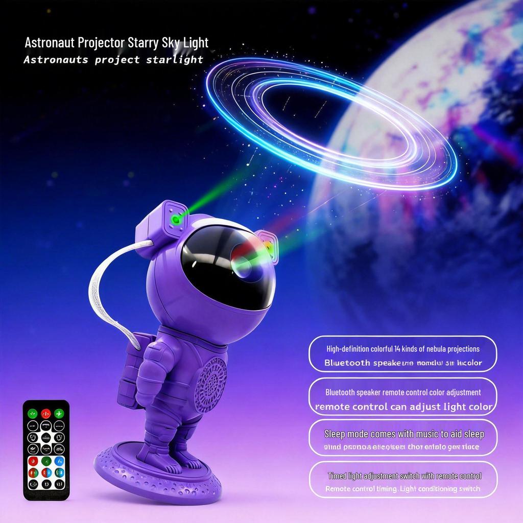 Projecteur Ciel Étoilé Astronaute: Veilleuse Bluetooth Créative & Cadeau pour Enfants