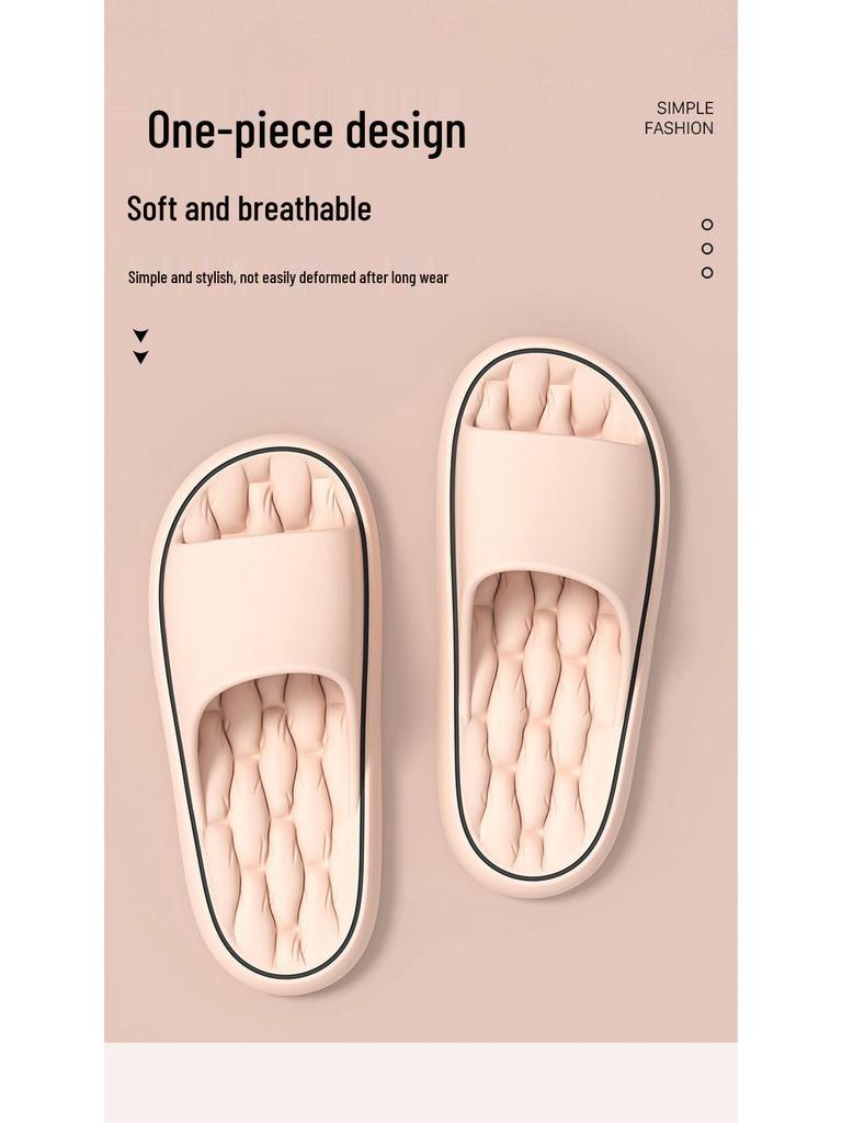 High-End Men's Non-Slip Odorless Indoor Slippers: Stylish Bathroom, Bathing, and Home Sandals for Summer.