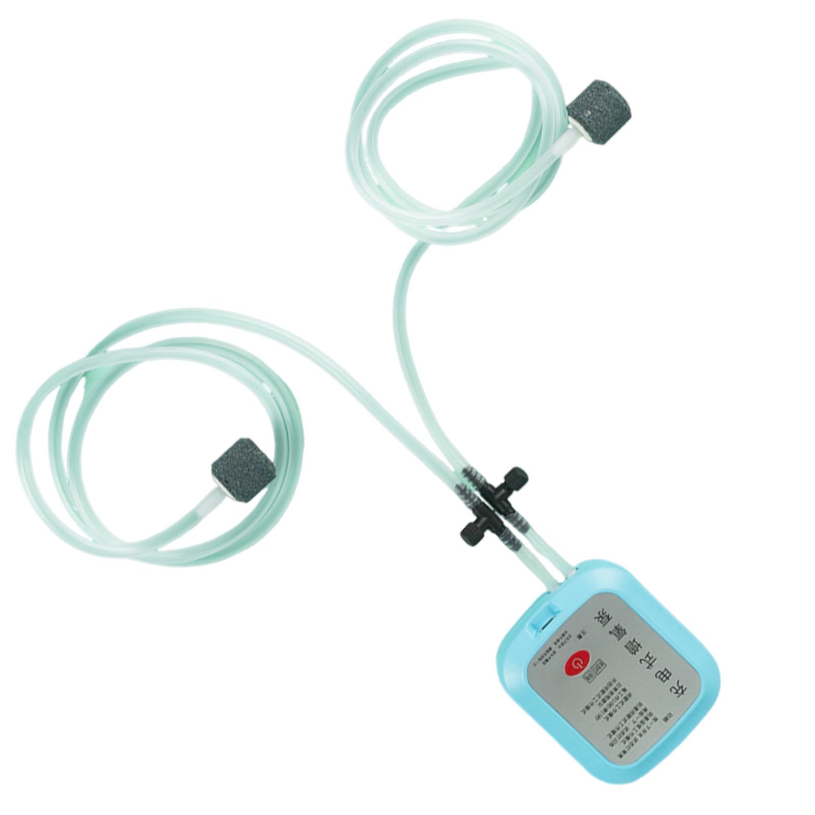 

Портативный USB-кислородный насос для аквариума, работающий от USB, миниатюрный воздушный насос для аквариумов, бесшумный портативный кислородный диспенсер синий