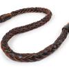 No Pull Leather Dog Leash Durable Cowhide Braided Dog Leash Buffer Spring Design for Training Walking Large and Medium Dogs Pets