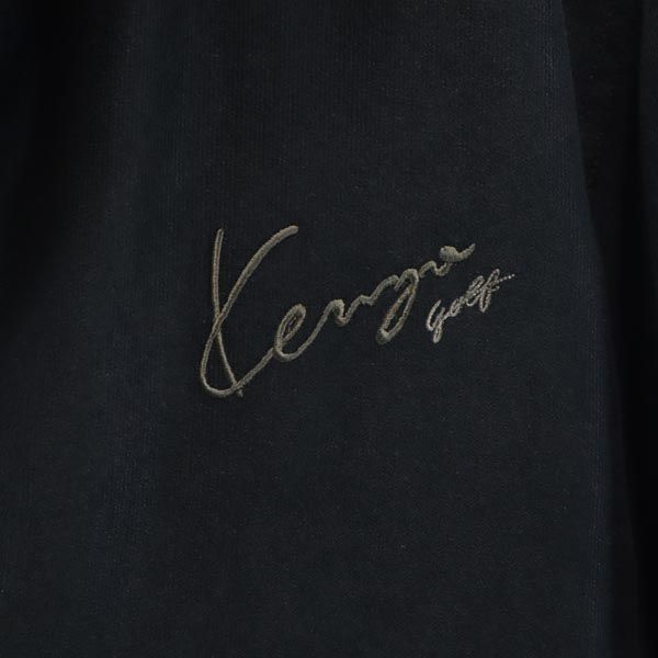 Kenzo Lata 90. Długi Stary płaszcz golfowy 3 czarny GOLF Męski Używany