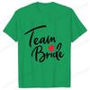 Team Bride Squad T-shirt Bridal Wedding Tops Bachelorette Farewell Party Tees Women EVJF Blouses Bridesmaid Aesthetic Clothing