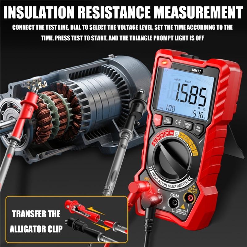 Multifunction Digital Multimete True RMS Handheld High Precisions Tester NCV Votage Current Resistance