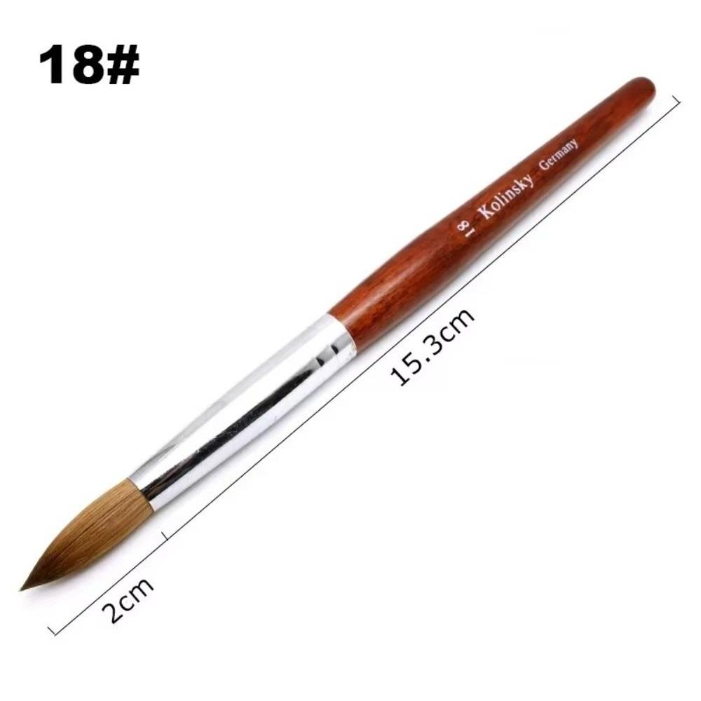 Acrylic Nail Brush Wood Handle UV Gel Brush Professional Liner Drawing Brushes Nail Art