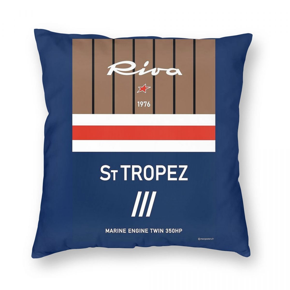 

Saint Tropez Riva Aquarama Italy Square Pillowcase Polyester Linen Velvet Pattern Zip Decor Pillow Case Car Cushion Cover 12x12Inch