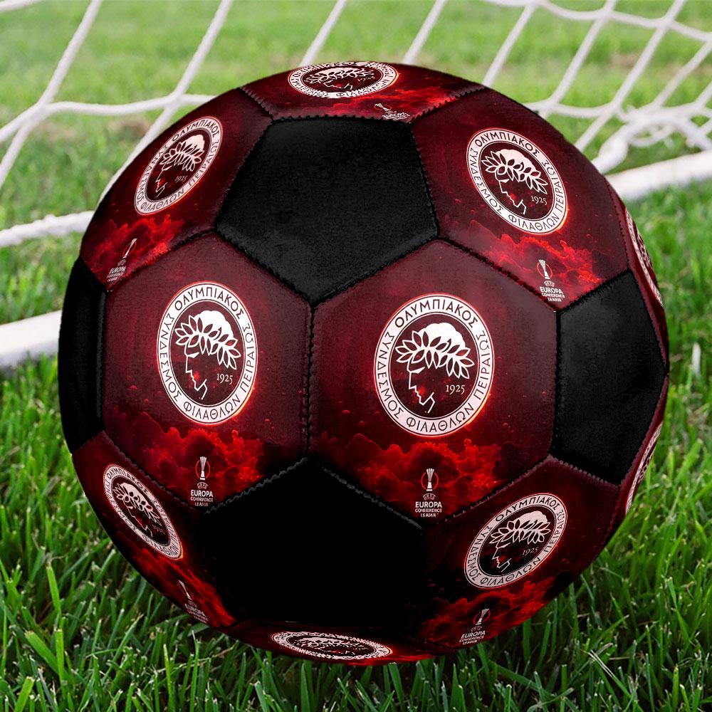 1 PEZZO Logo Olympiacos misura 5 pallone da calcio Praha Pallone da Calcio Indoor Colorato Per Tutte le Età Cucito a Macchina PVC Pronto per la Competizione Resistente Alto Rimbalzo